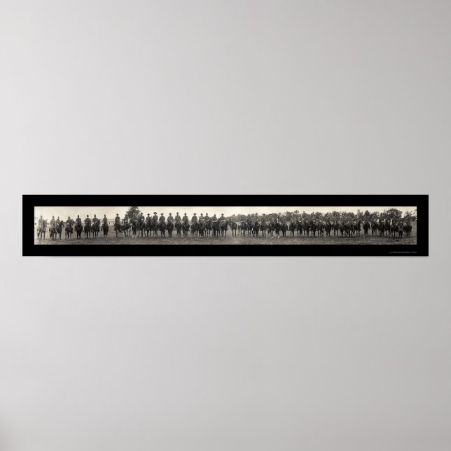 Pôster Polícia estadual em MI Foto 1917 (Frente)