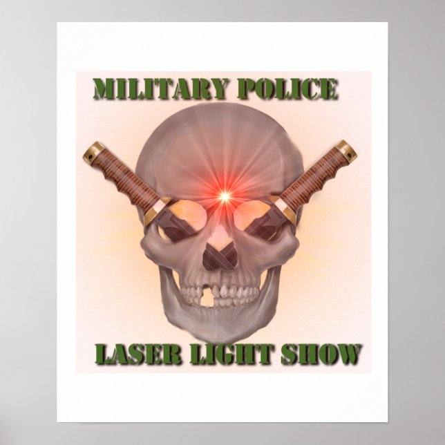 Pôster Polícia Militar Laser Light Show (Frente)