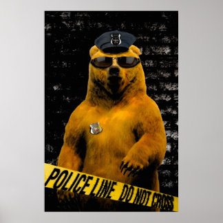 Pôster Policial Bear!