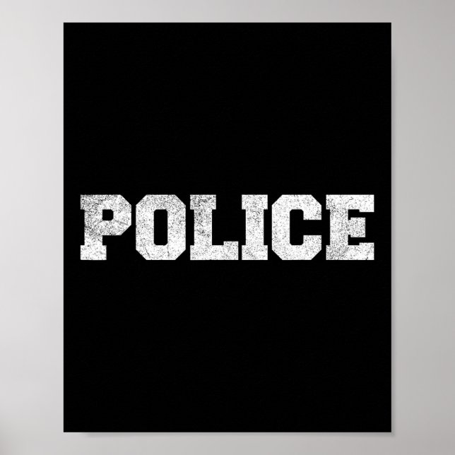 Poster Policial Costume Roupa (Frente)