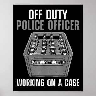 Poster Policial Engraçado Design Para Homens Policiais