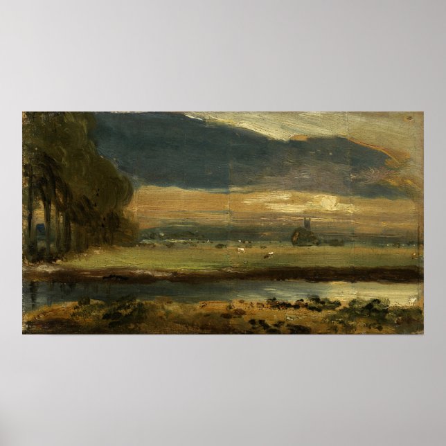 Poster Policial - Igreja Dedham De Flatford (Frente)