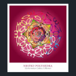 Poster Poliedro Aninhado<br><div class="desc">Polyhedra aninhada por Michael Trott. Parte da Coleção Galeria de Mathematica de Pesquisa Wolfram.</div>