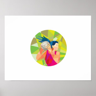 Pôster Polígono da repercussão da bola do jogador do