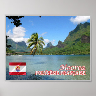 Poster Polinésia Francesa - Moorea - Baía de Cook -