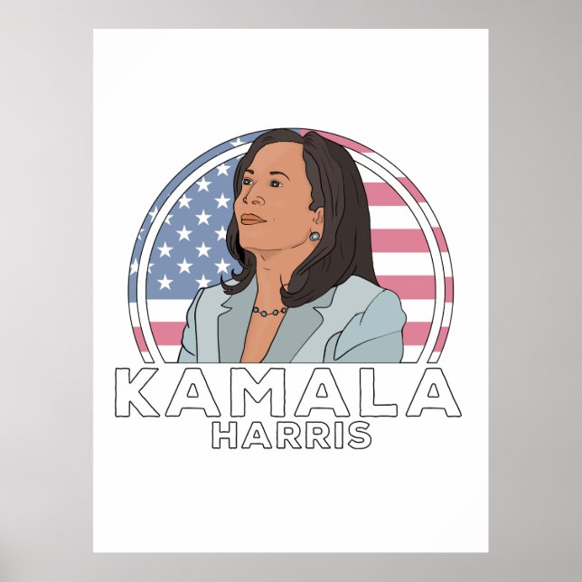 Poster Política Kamala Harris (Frente)