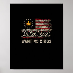 Poster Política Patriótica Protesto Sem Reis Na América