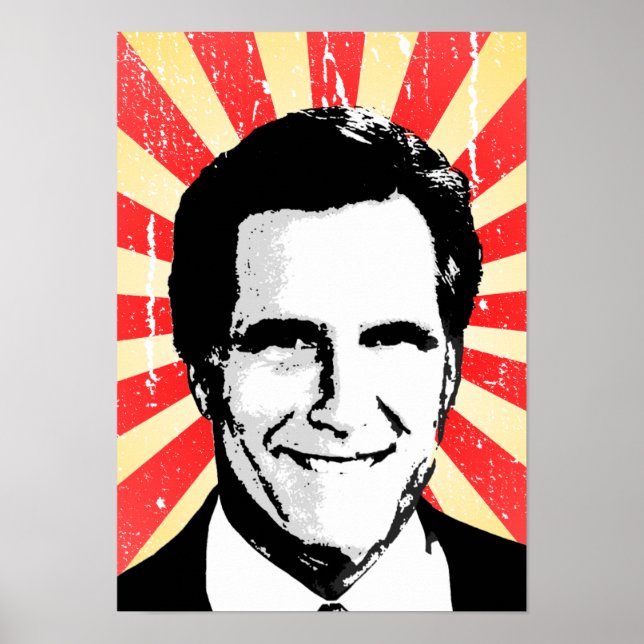 Pôster POLITICAL PROPAGANDA POSTER, Mitt Romney 2 (Frente)