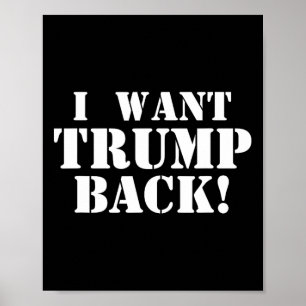 Poster Político - Eu Quero Trump Ck - 45º Presidente Trum
