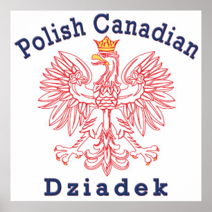 Poster Polonês Canadense Eagle Dziadek