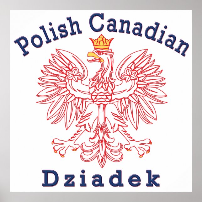 Poster Polonês Canadense Eagle Dziadek (Frente)