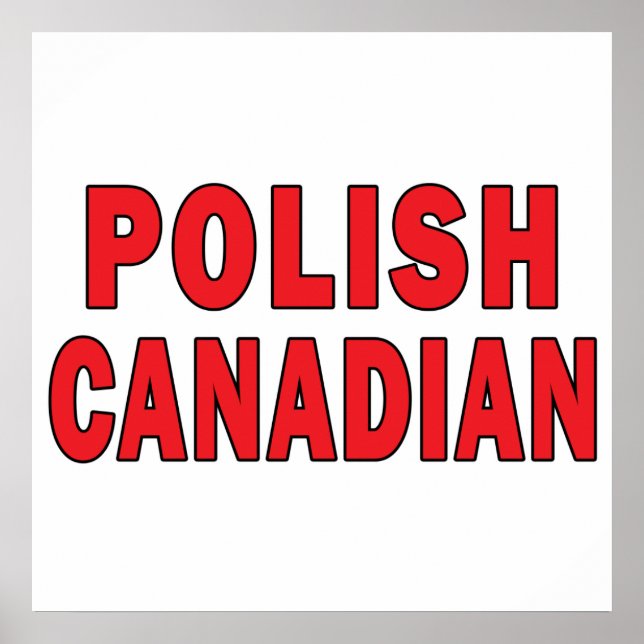 Pôster Polonês canadiano (Frente)