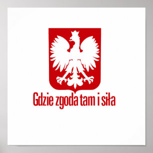 Pôster Polônia-Com a força da unidade