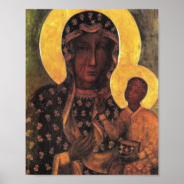 Poster Polônia da Madona Negra Nossa Senhora de Czestocho (Frente)