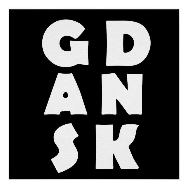 Pôster Polônia de Gdansk (Frente)