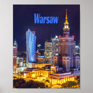 Poster Polônia de Varsóvia - Skyline, Espírito de Vars