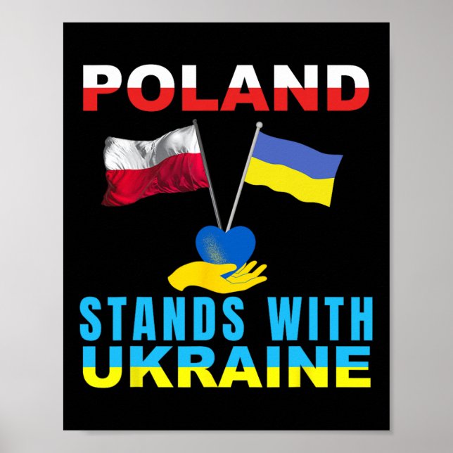 Poster Polônia Fica Com a Ucrânia Polonesa Ucrânia  (Frente)