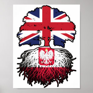 Poster Polônia Polonês Reino Unido Reino Unido
