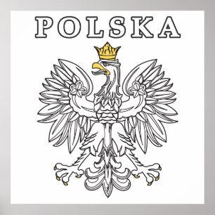 Pôster Polska com Eagle polonês