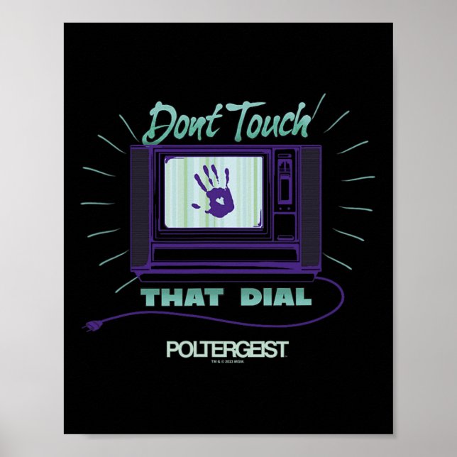 Poster Poltergeist Não Toque Naquele Hall Estático da Mão (Frente)