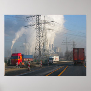 Poster Poluição 6 da central eléctrica