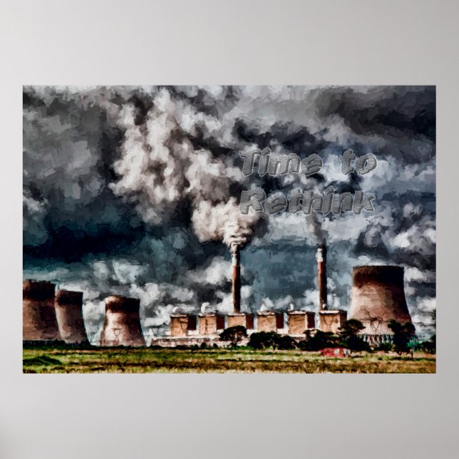 Pôster Poluição ambiental (Frente)