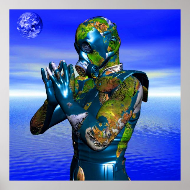 Pôster Poluição mundial (Frente)