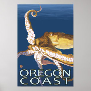 Pôster Polvo da costa de Oregon