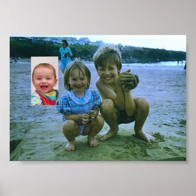 Poster Polzeath Beach Children (Frente)