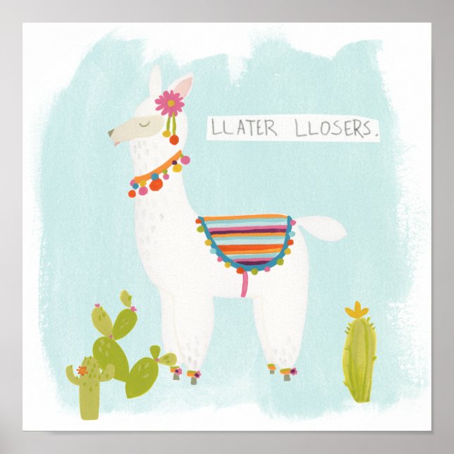Poster Pom Pom Llama Rama - Llater Llosers (Frente)