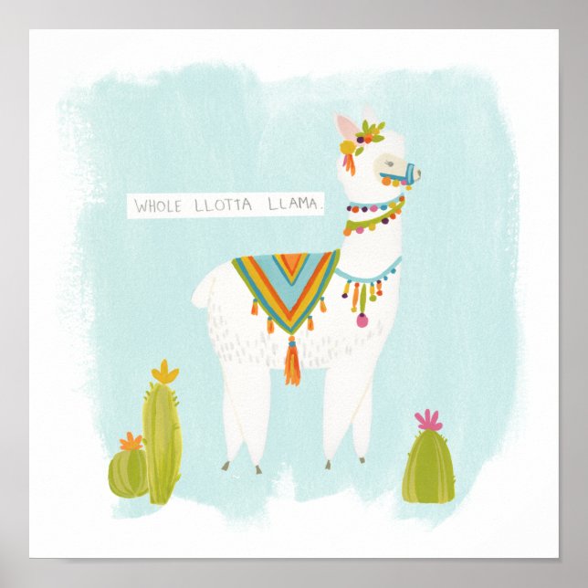 Poster Pom Pom Llama Rama - Lotta Llama Inteira (Frente)