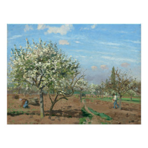 Pôster Pomar em Bloom, Louveciennes Camille Pissarro