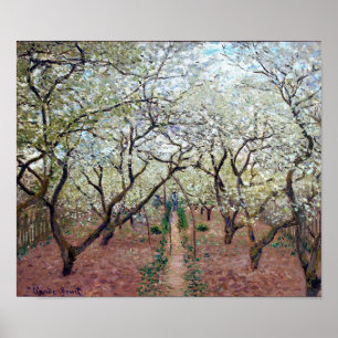 Pôster Pomar na flor, Claude Monet, 1879