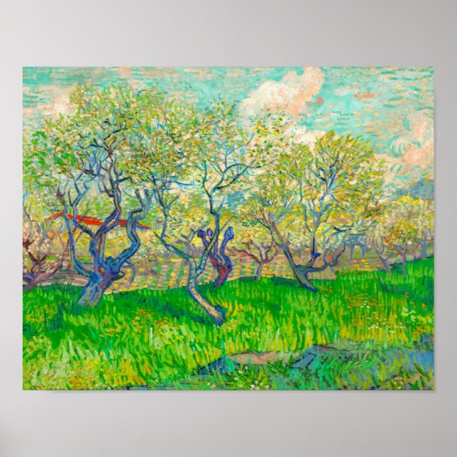 Poster Pomar Vincent van Gogh em Blossom (Frente)