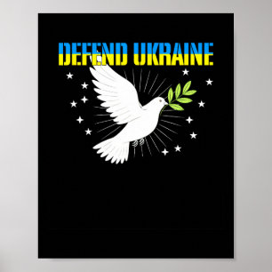 Poster Pomba da Paz Defenda a Ucrânia