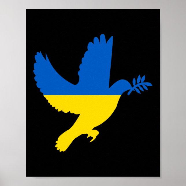 Poster Pomba da Paz Ucraniana (Frente)