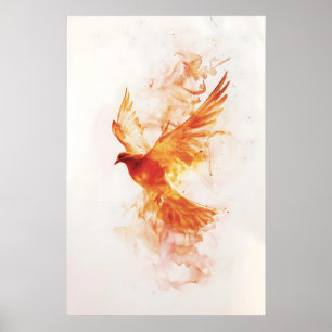 Poster Pomba do Espírito Santo Pentecostes Aquarela Arte