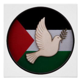 Pôster Pomba Palestina da Paz