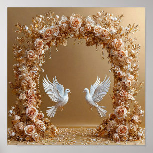 Poster Pombas de Casamento