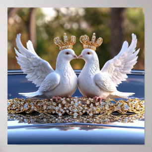 Poster Pombas de Casamento