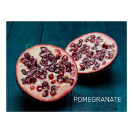 Pôster Pomegranato Fruta Vegan Gourmet Foodie Souvenir