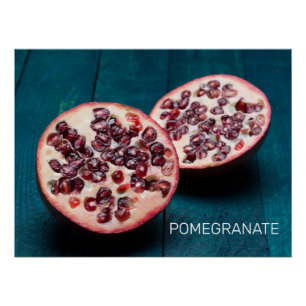Pôster Pomegranato Fruta Vegan Gourmet Foodie Souvenir
