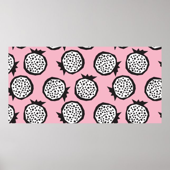 Poster Pomegranato, sem descontinuidades, em ruas abstrat (Frente)