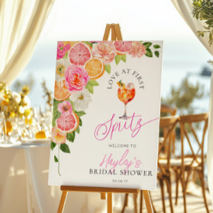 Poster Pomello Amor à Primeira Taça Brindes de Chá de Noi