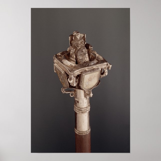 Pôster Pommel of the consistorial baton depicting (Frente)