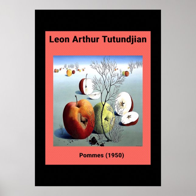 Poster Pommes por Leon Arthur Tutundjian (1950) (Frente)