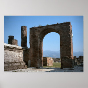 Poster Pompeii, entrada romana