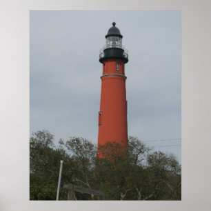 Poster Ponce Inlet Light House Acima das Árvores