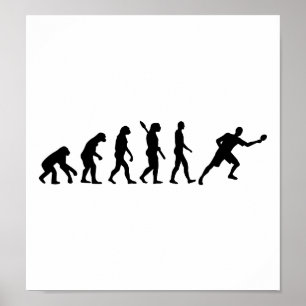 Poster Pong do sibilo do ténis de mesa da evolução