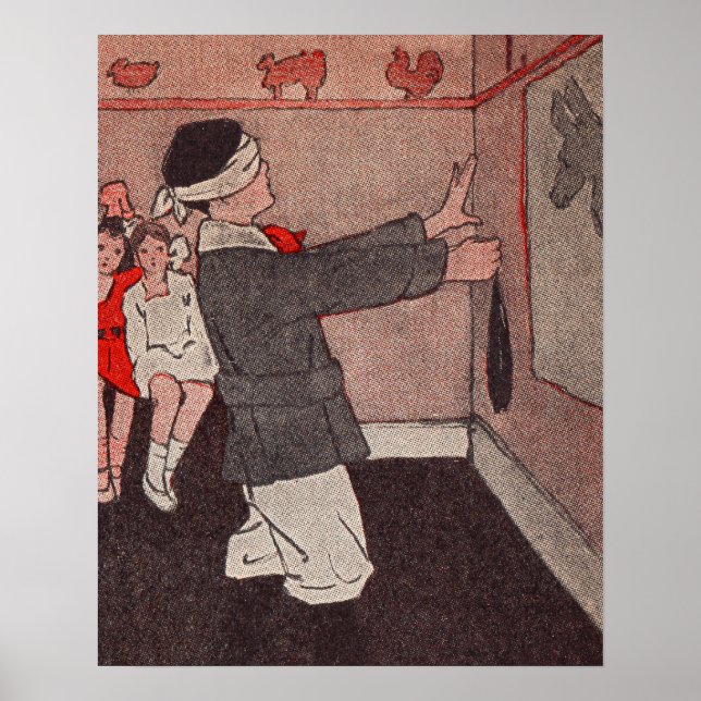 Pôster Ponha a cauda Donkey (Frente)